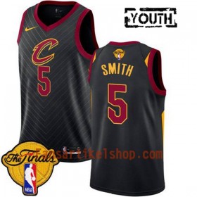 NBA Cleveland Cavaliers Trikot J.R. Smith 5 2018 NBA Finals Patch Nike Schwarz Swingman - Kinder